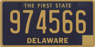 DE license plate 974566