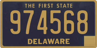 DE license plate 974568