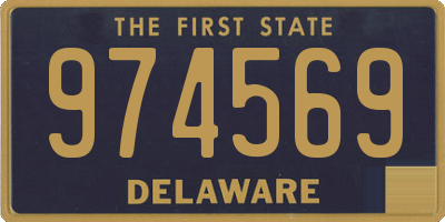 DE license plate 974569