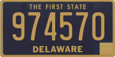 DE license plate 974570