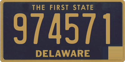 DE license plate 974571