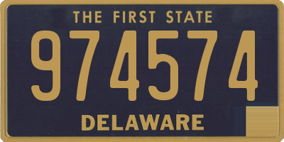 DE license plate 974574