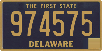 DE license plate 974575