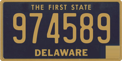 DE license plate 974589