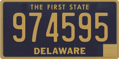 DE license plate 974595