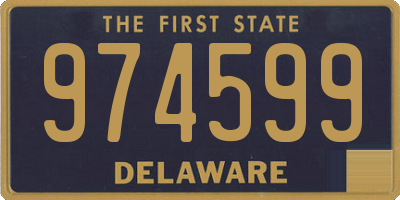 DE license plate 974599