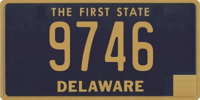 DE license plate 9746