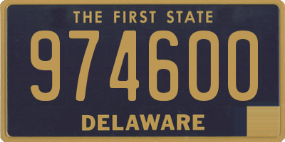 DE license plate 974600