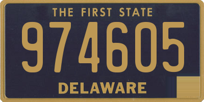 DE license plate 974605