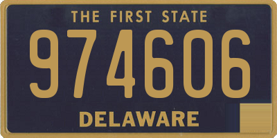 DE license plate 974606