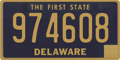 DE license plate 974608