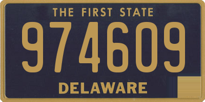 DE license plate 974609