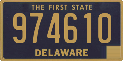 DE license plate 974610