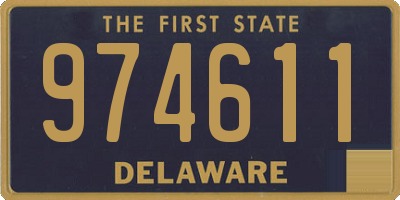 DE license plate 974611