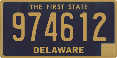 DE license plate 974612