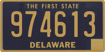 DE license plate 974613