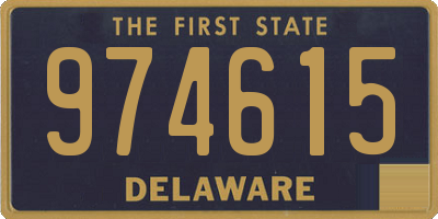 DE license plate 974615