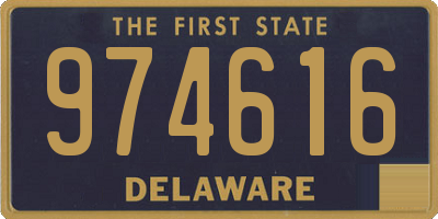 DE license plate 974616