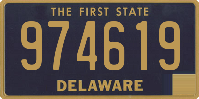 DE license plate 974619