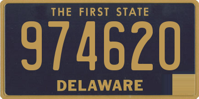 DE license plate 974620