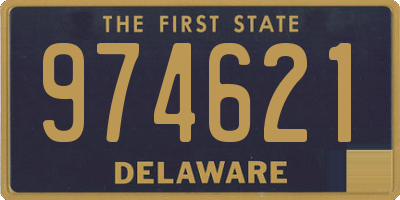 DE license plate 974621