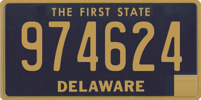 DE license plate 974624