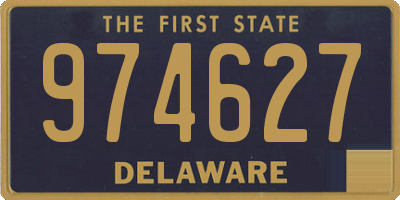 DE license plate 974627