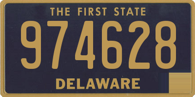 DE license plate 974628