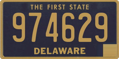 DE license plate 974629