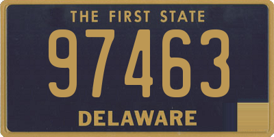 DE license plate 97463