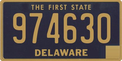 DE license plate 974630