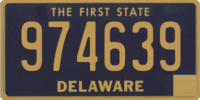 DE license plate 974639