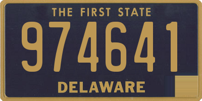 DE license plate 974641