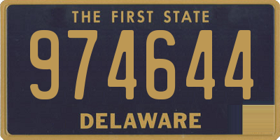 DE license plate 974644