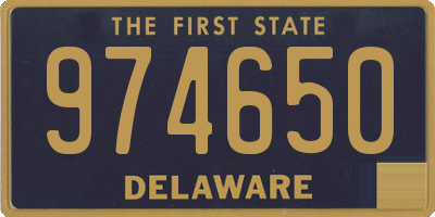 DE license plate 974650