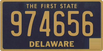 DE license plate 974656