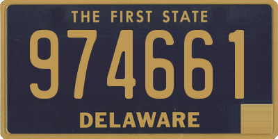 DE license plate 974661