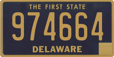 DE license plate 974664