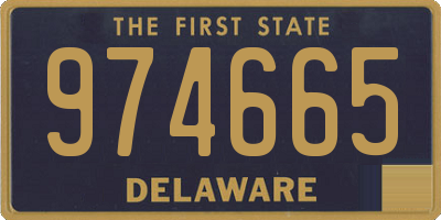 DE license plate 974665