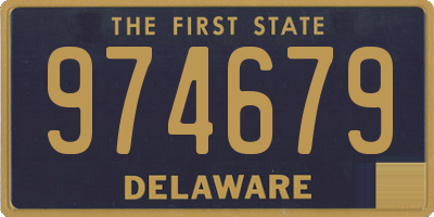 DE license plate 974679