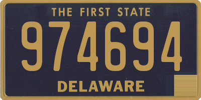 DE license plate 974694