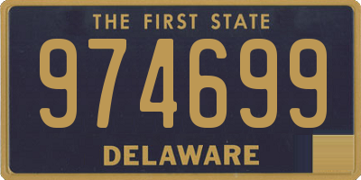 DE license plate 974699