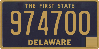 DE license plate 974700