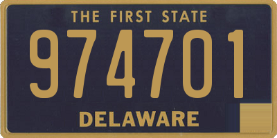 DE license plate 974701