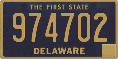 DE license plate 974702