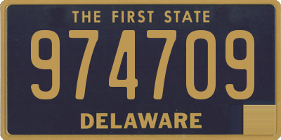 DE license plate 974709