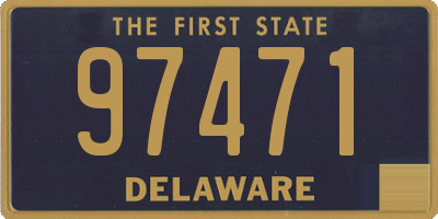 DE license plate 97471