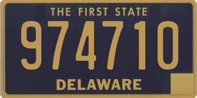 DE license plate 974710