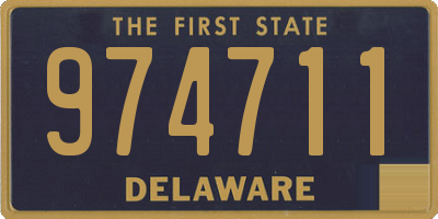 DE license plate 974711