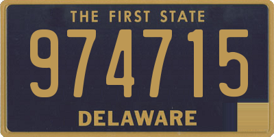 DE license plate 974715